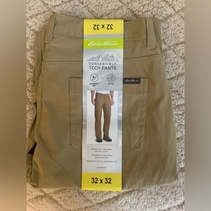 Eddie Bauer new convertible / zip-off tech pants